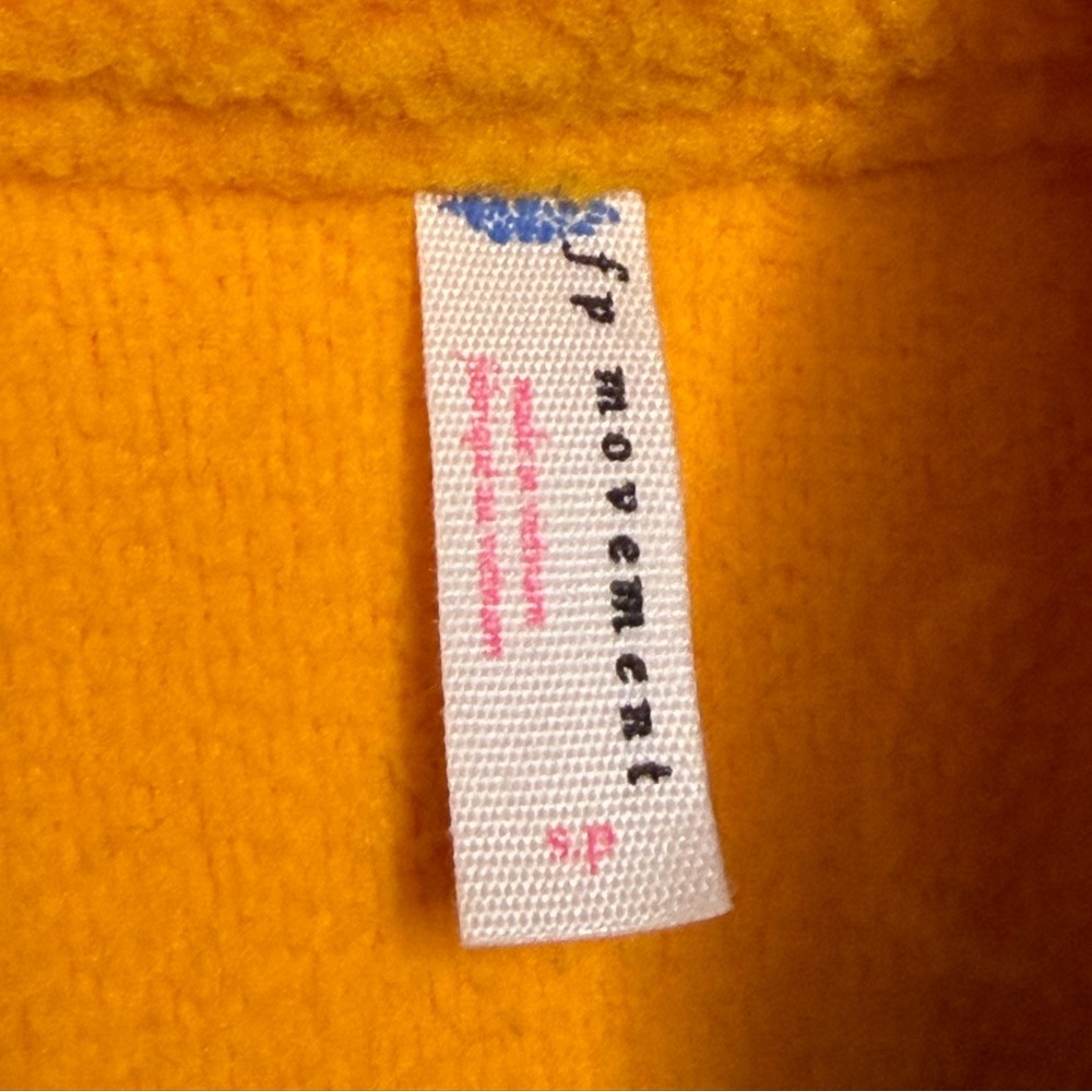 Free People Hit The Slopes Colorblock Fleece Pullover in Orange Combo - Picture 3 of 5